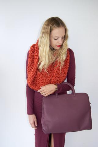 The Hyperion Chunk Infinity Scarf- Pumpkin